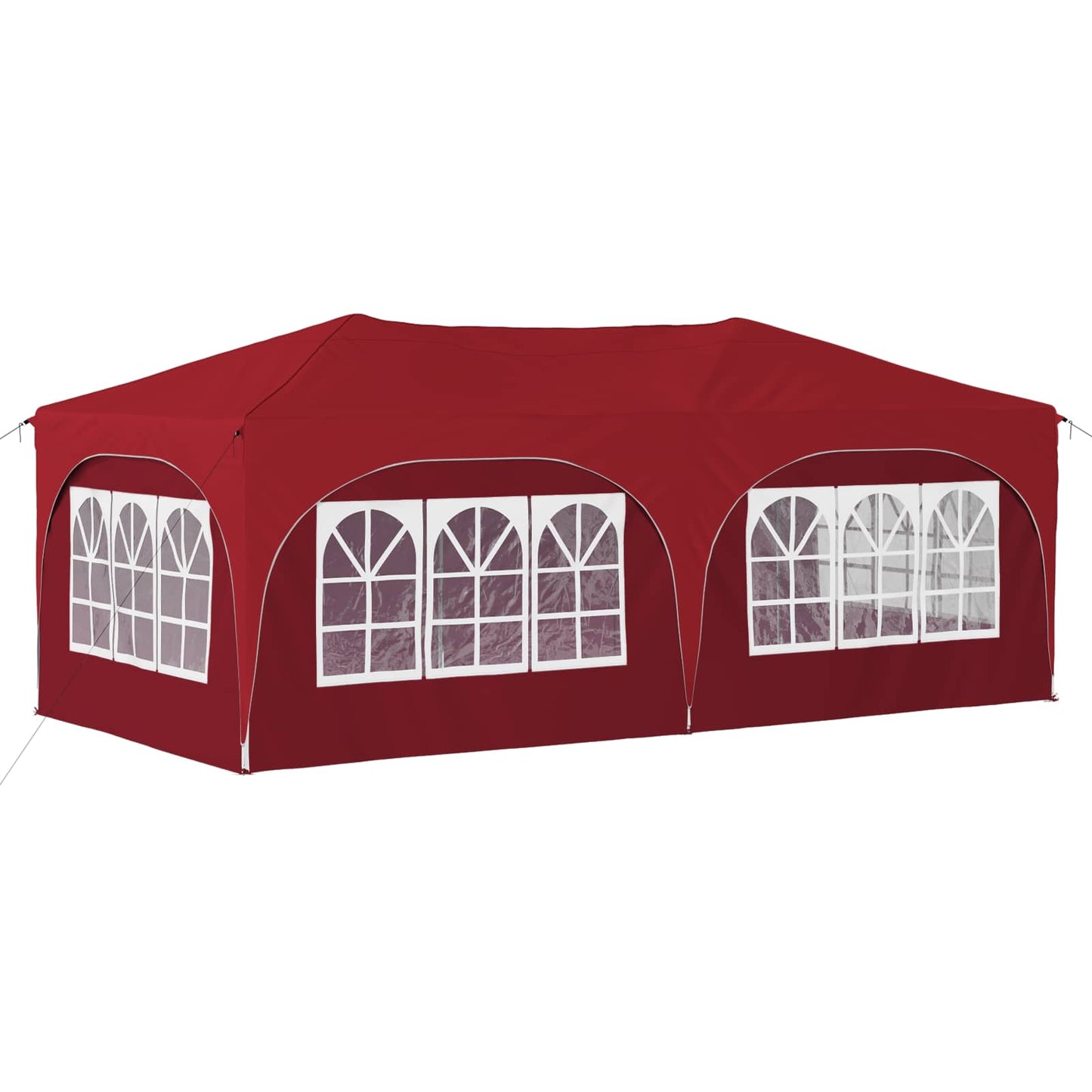 Pop-up Partyzelt 575 x 288 x 245 cm Bordeauxrot Oxford-Stoff