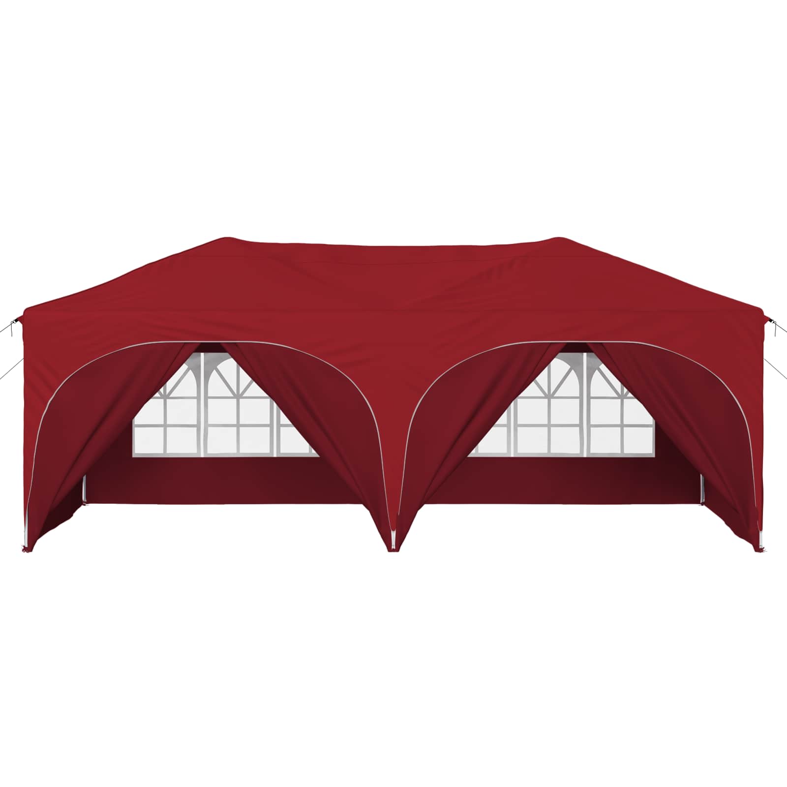 Pop-up Partyzelt 575 x 288 x 245 cm Bordeauxrot Oxford-Stoff
