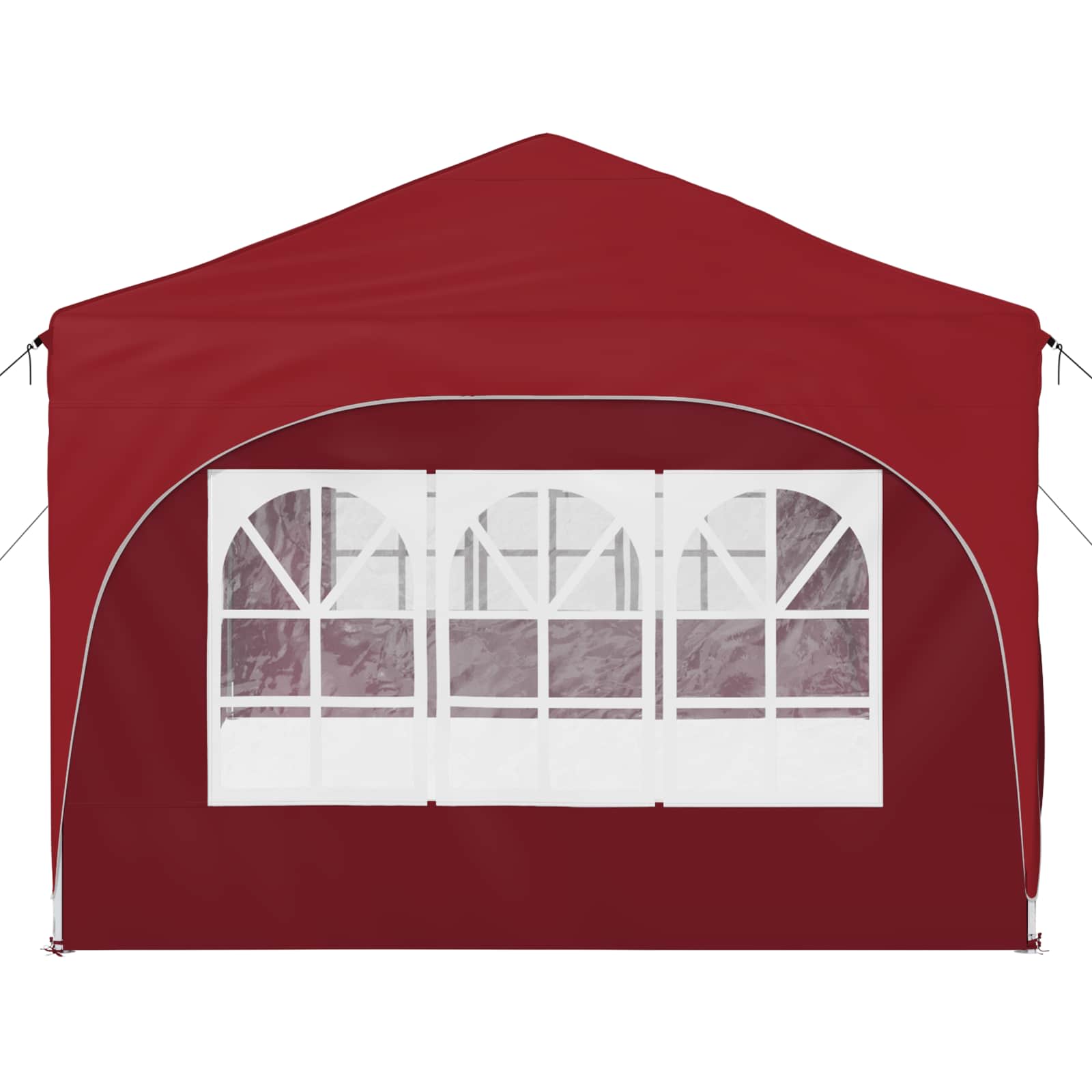 Pop-up Partyzelt 575 x 288 x 245 cm Bordeauxrot Oxford-Stoff