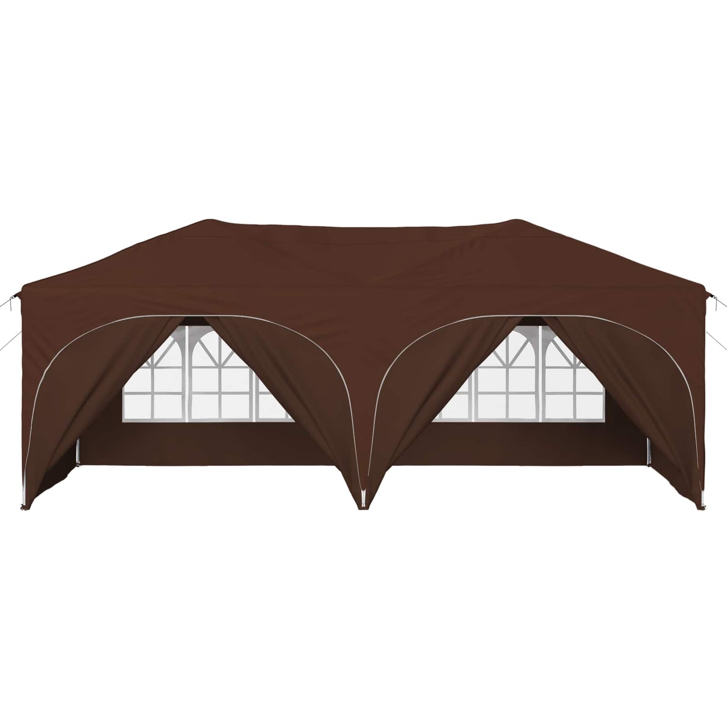 Pop-up Partyzelt 575 x 288 x 245 cm Braun Oxford-Stoff