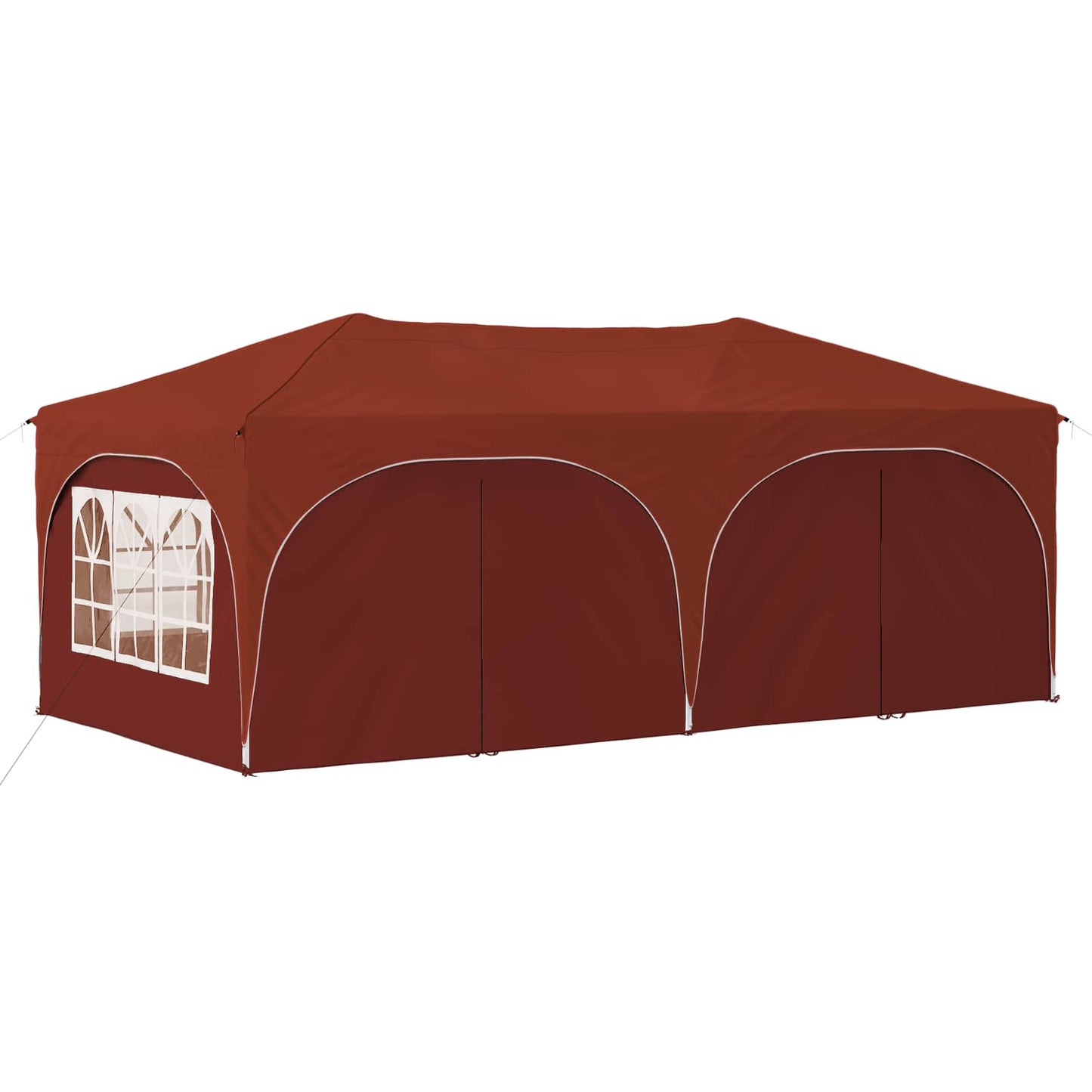 Pop-up Partyzelt 575 x 288 x 245 cm Terrakotta Oxford-Stoff