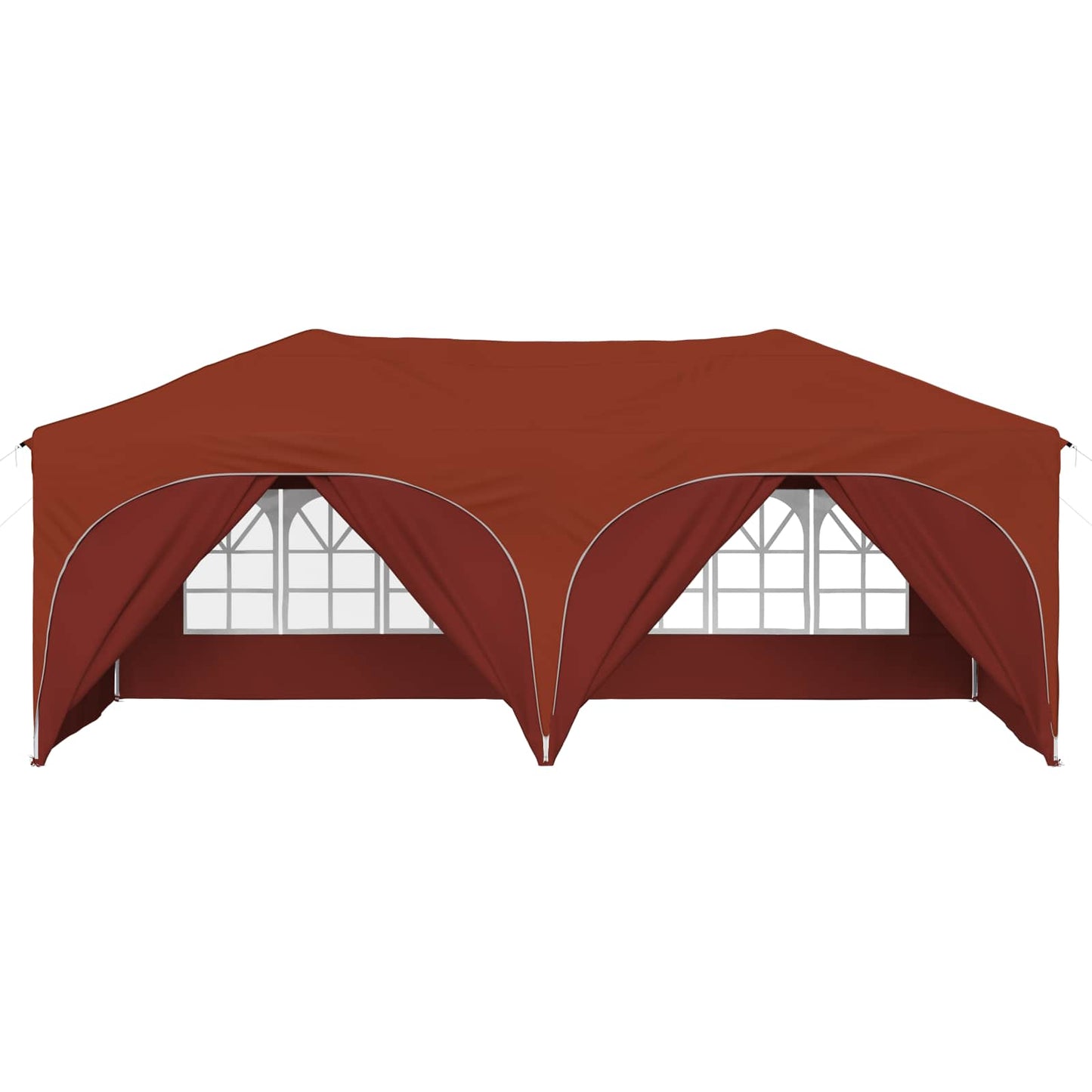 Pop-up Partyzelt 575 x 288 x 245 cm Terrakotta Oxford-Stoff