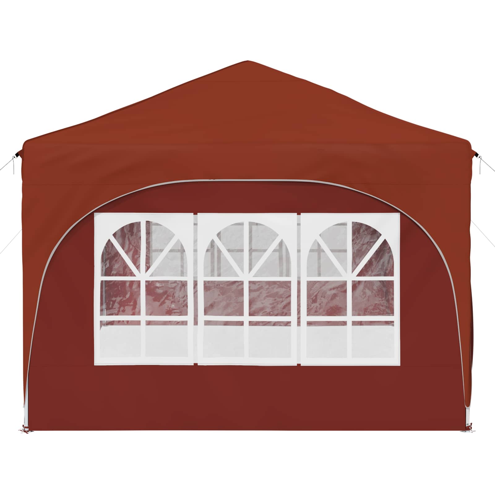 Pop-up Partyzelt 575 x 288 x 245 cm Terrakotta Oxford-Stoff