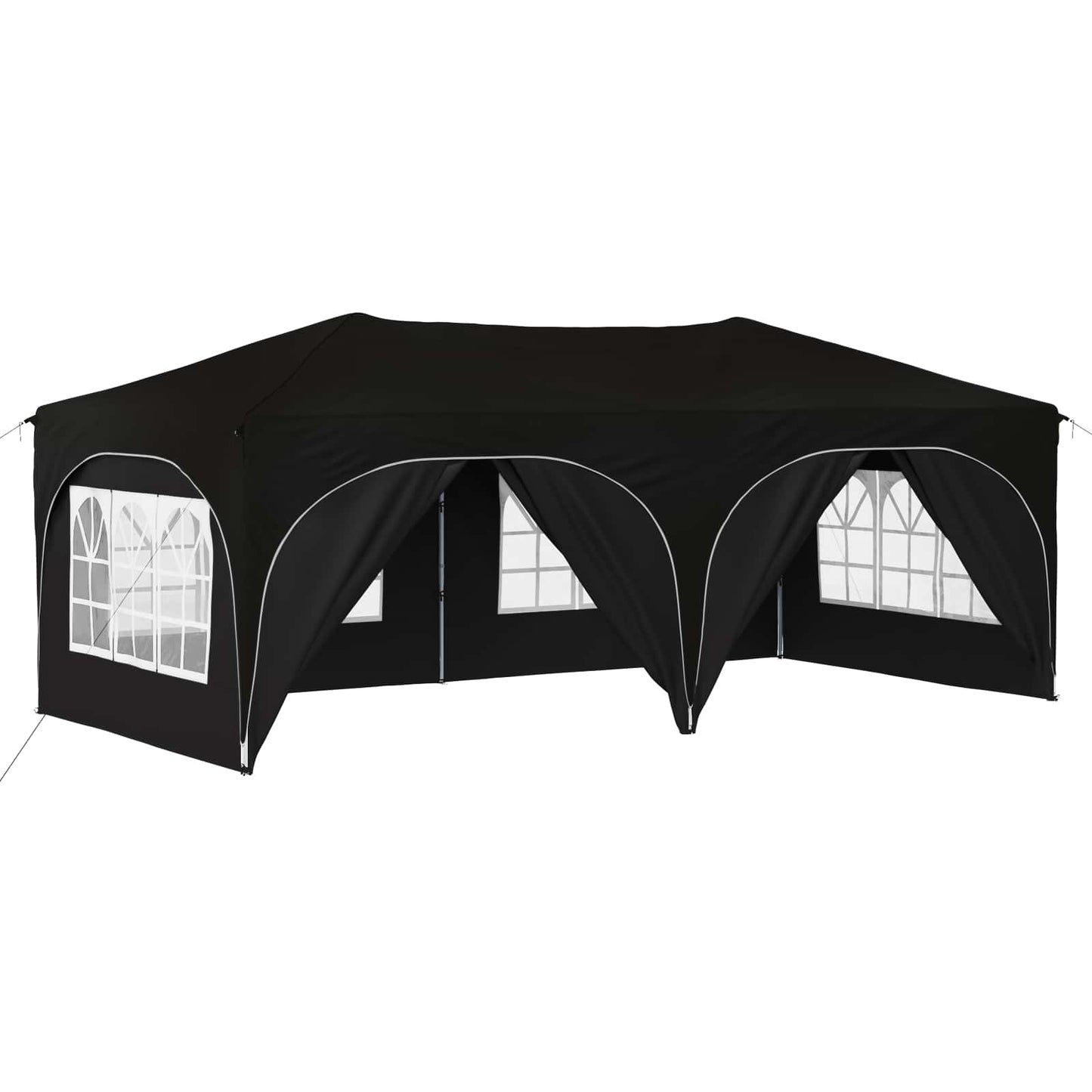 Pop-up Partyzelt 575 x 288 x 245 cm Schwarz Oxford-Stoff
