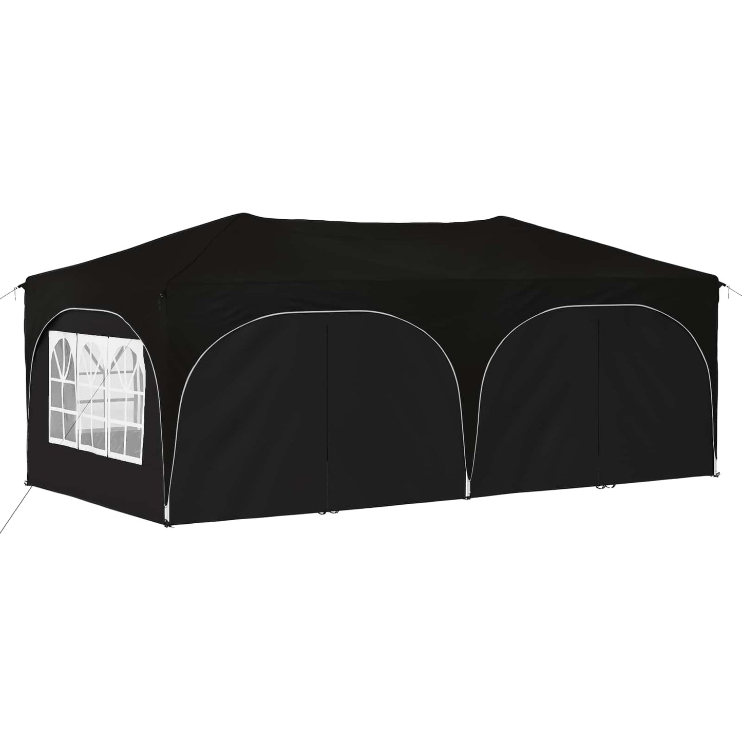 Pop-up Partyzelt 575 x 288 x 245 cm Schwarz Oxford-Stoff