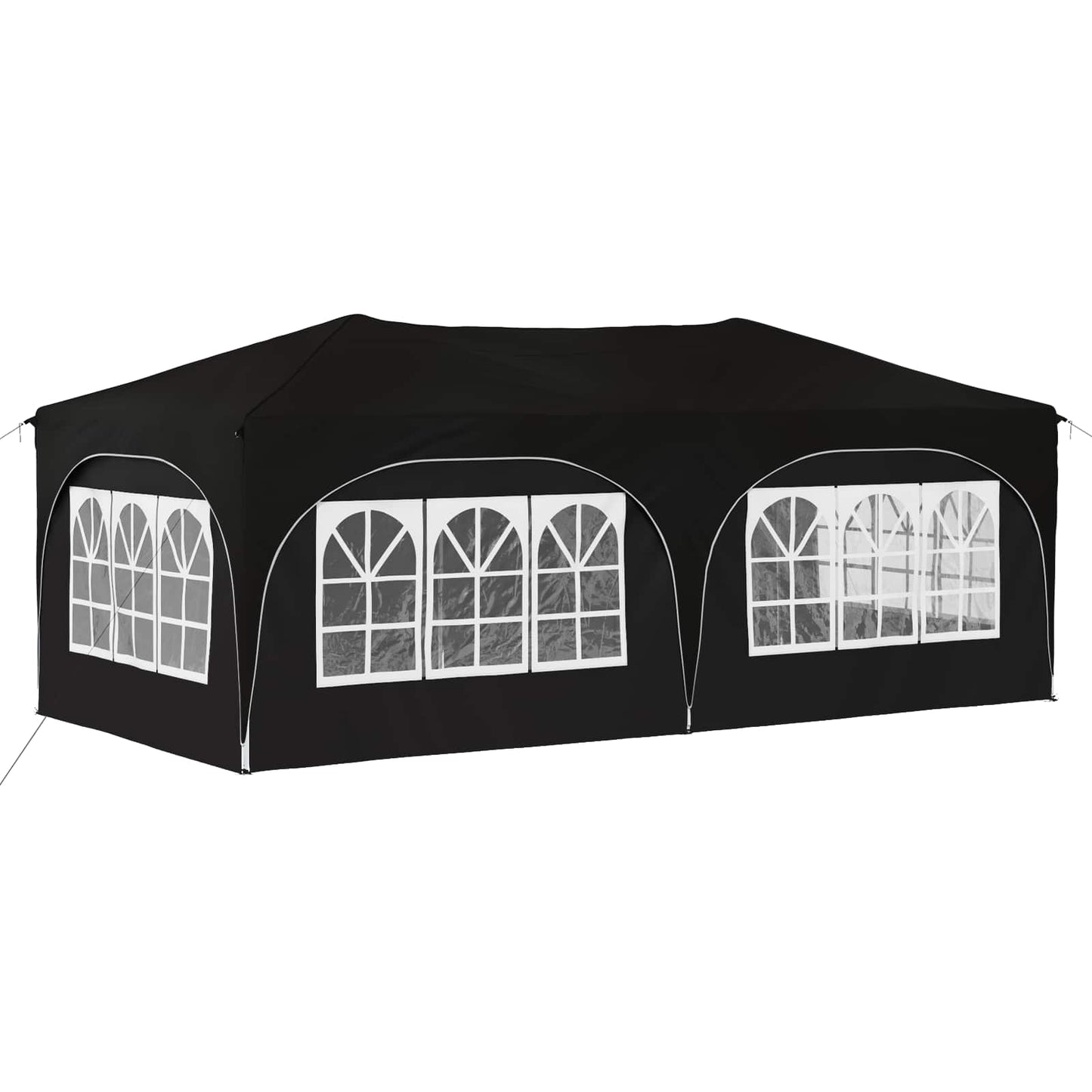 Pop-up Partyzelt 575 x 288 x 245 cm Schwarz Oxford-Stoff