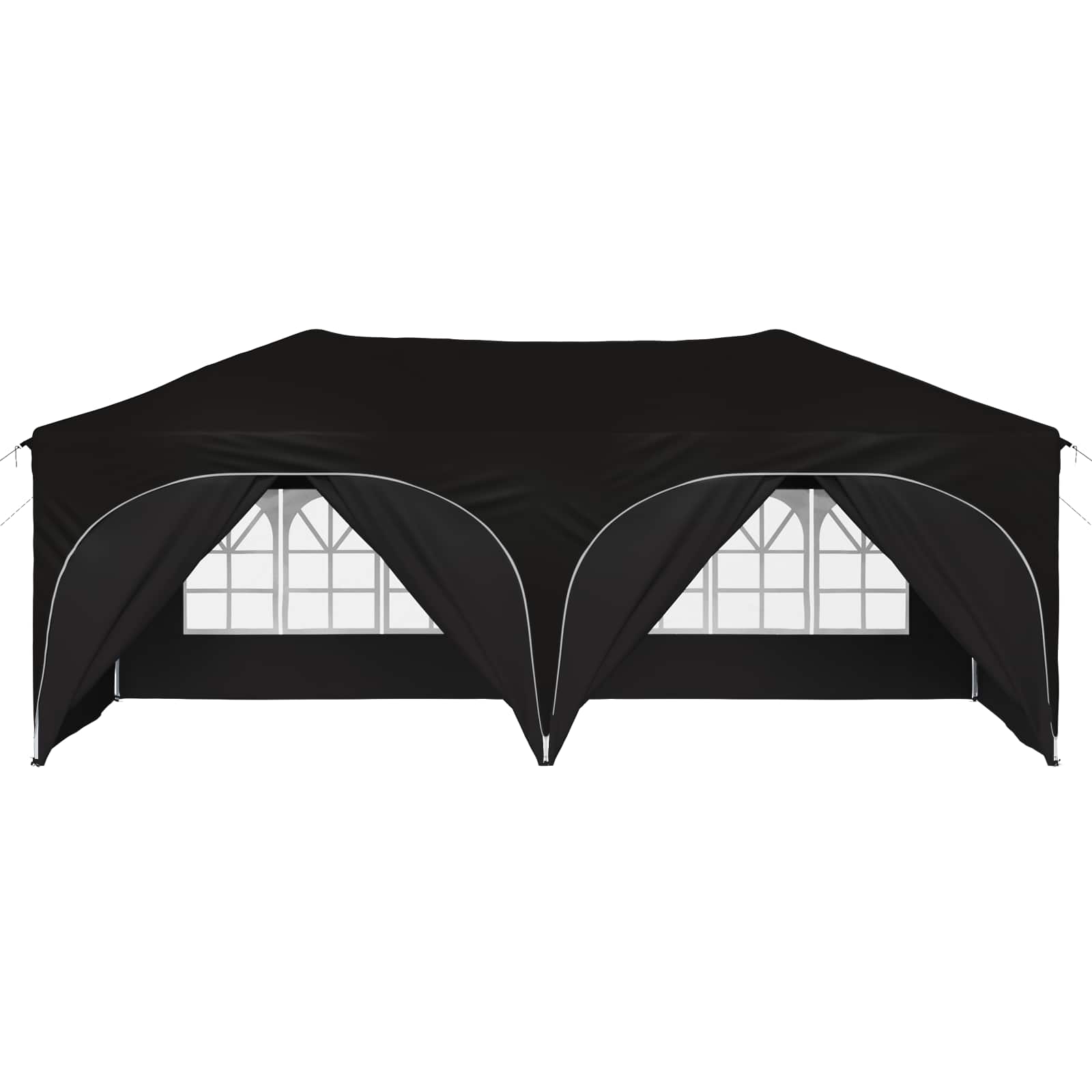 Pop-up Partyzelt 575 x 288 x 245 cm Schwarz Oxford-Stoff