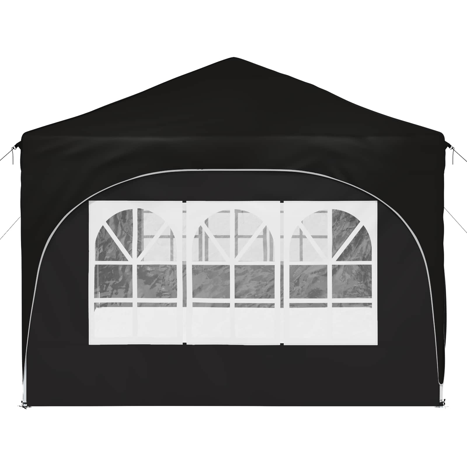 Pop-up Partyzelt 575 x 288 x 245 cm Schwarz Oxford-Stoff