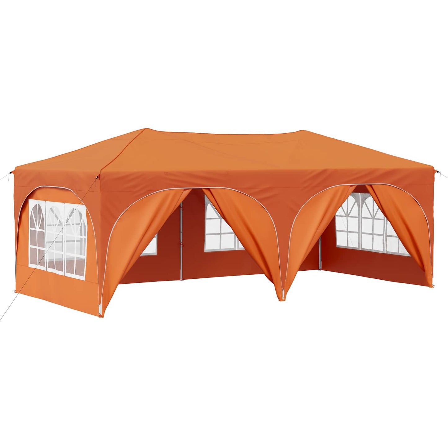 Pop-up Partyzelt 575 x 288 x 245 cm Orange Oxford-Stoff