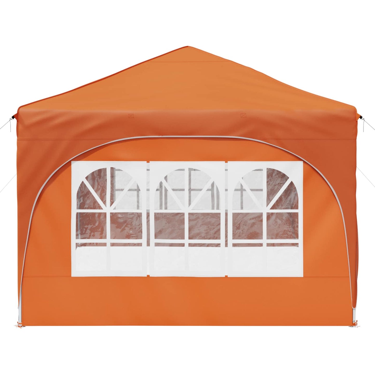 Pop-up Partyzelt 575 x 288 x 245 cm Orange Oxford-Stoff