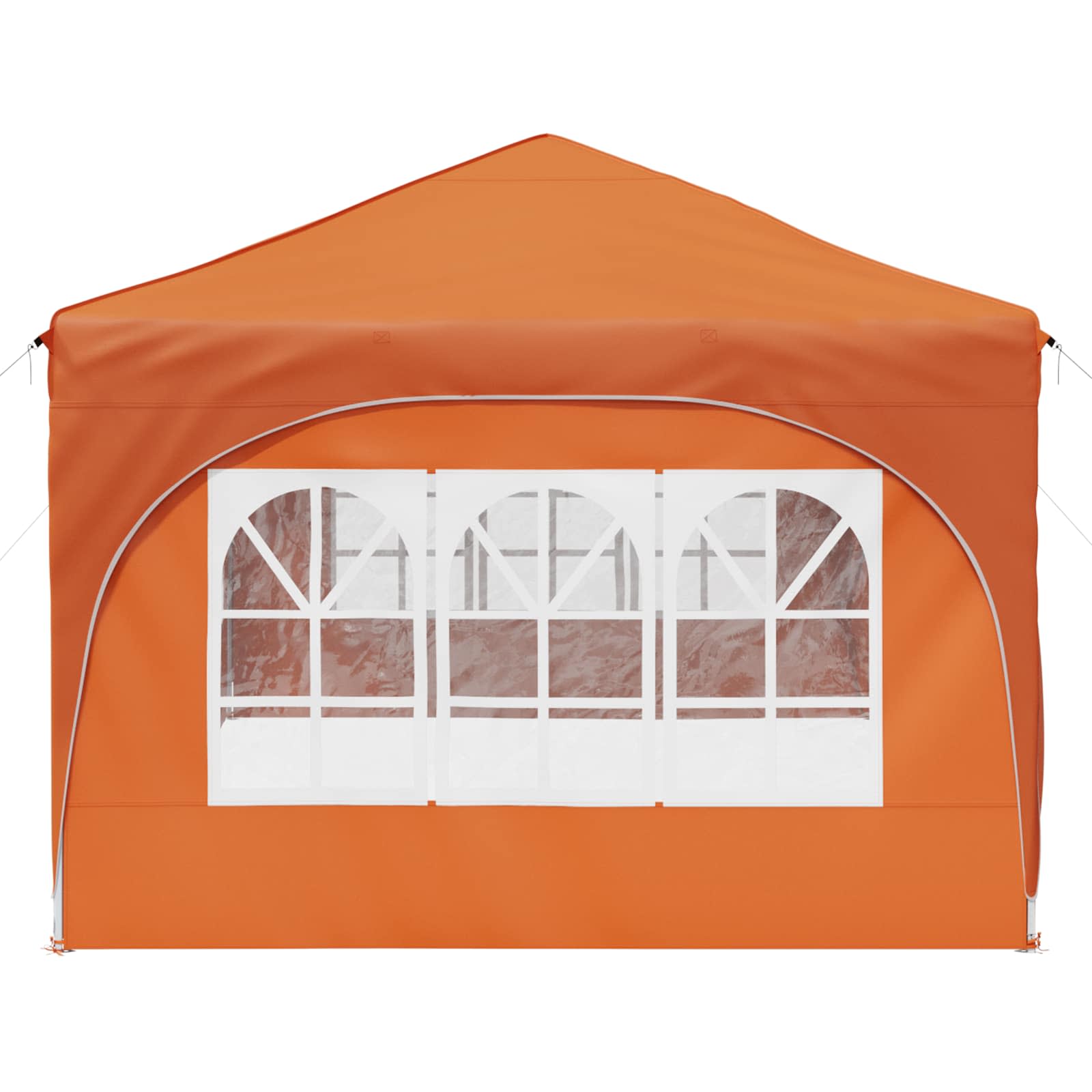 Pop-up Partyzelt 575 x 288 x 245 cm Orange Oxford-Stoff