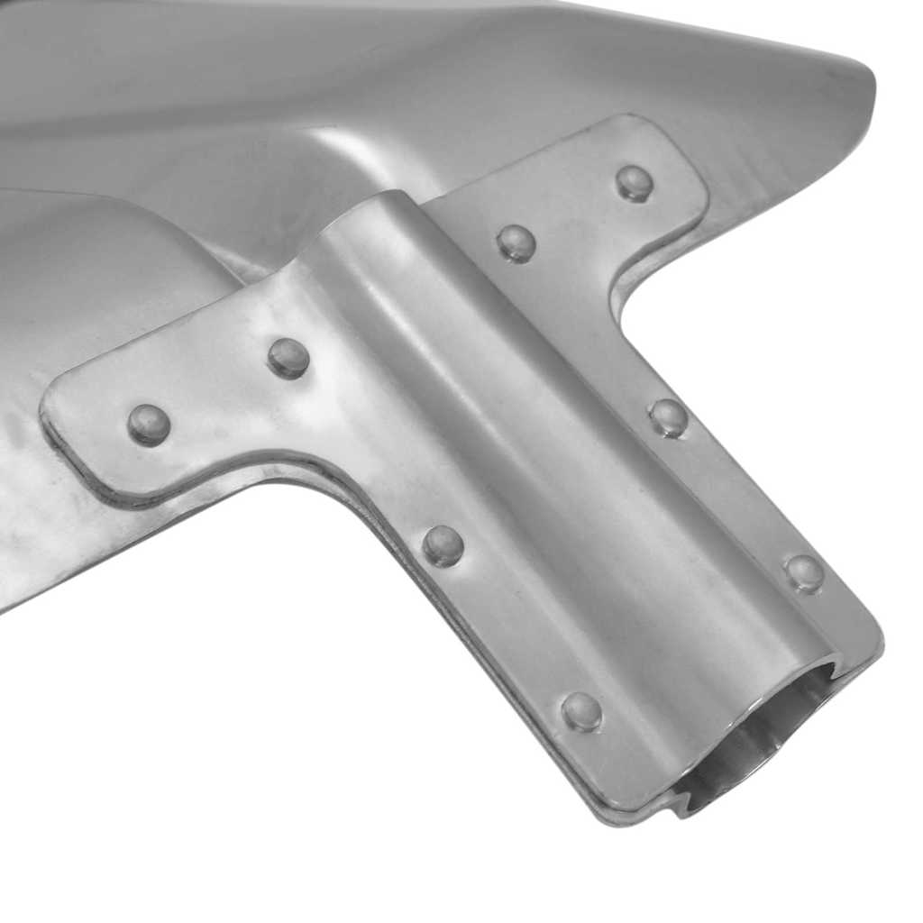 Schaufelkopf 4 Stk. Silber 45 x 38 cm Aluminium