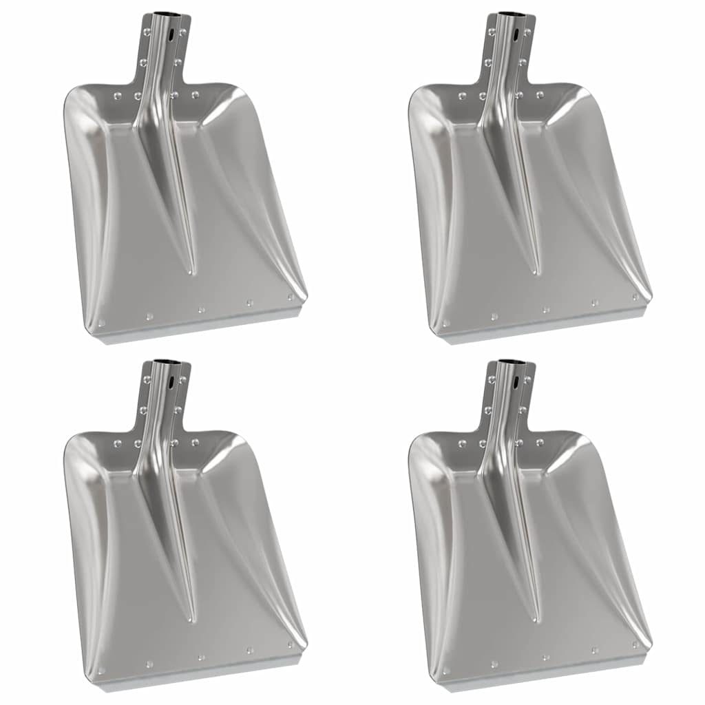 Schaufelkopf 4 Stk. Silber 45 x 38 cm Aluminium