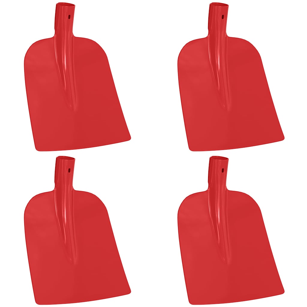 Schaufelkopf 4 Stk. Rot 32 x 24,5 cm Pulverbeschichteter Stahl