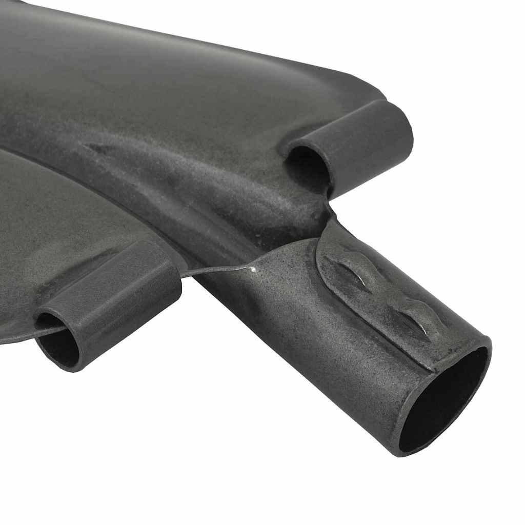 Schaufelkopf 4 Stk. Silber 33 x 21 cm Pulverbeschichteter Stahl
