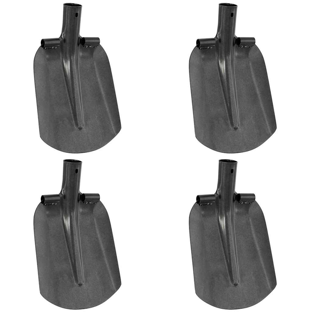 Schaufelkopf 4 Stk. Silber 33 x 21 cm Pulverbeschichteter Stahl