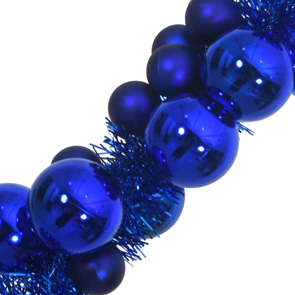 Weihnachtskugelgirlande LEDs Blau 186 cm Polystyrol