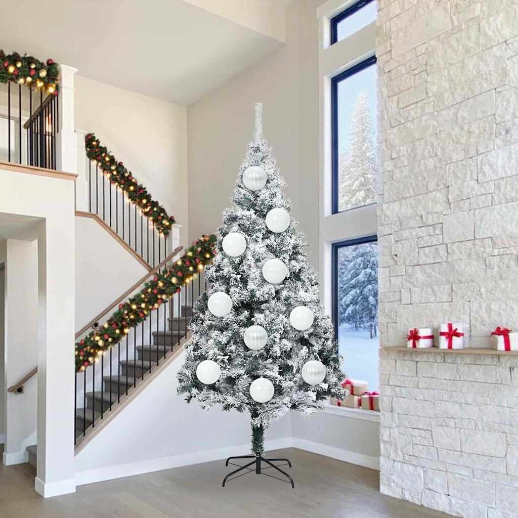 Weihnachtsbaumkugel Set XXL 3 stk. Weiß Ø 25 cm Kunststoff