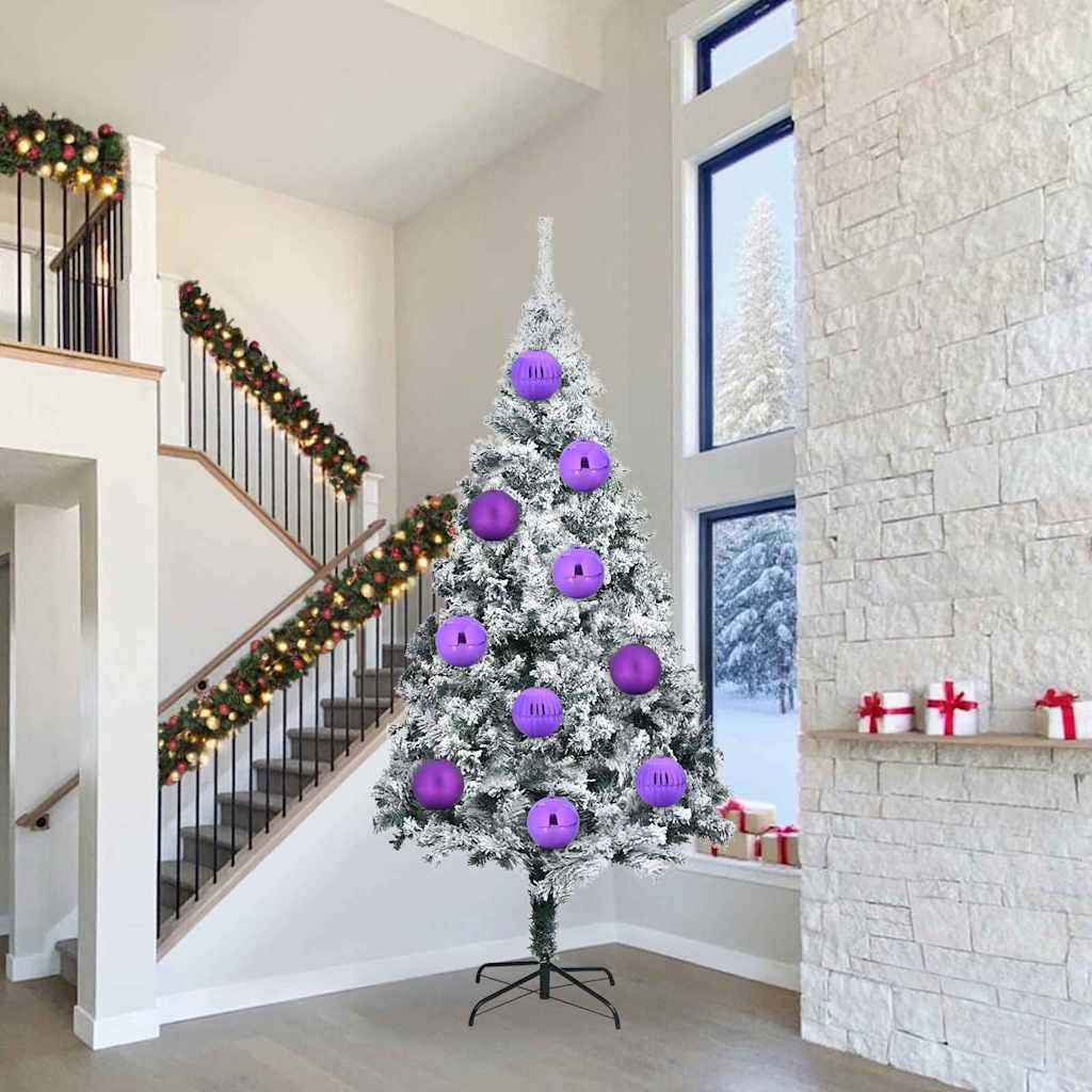 Weihnachtsbaumkugel Set XXL 3 stk. Lila Ø 25 cm Kunststoff