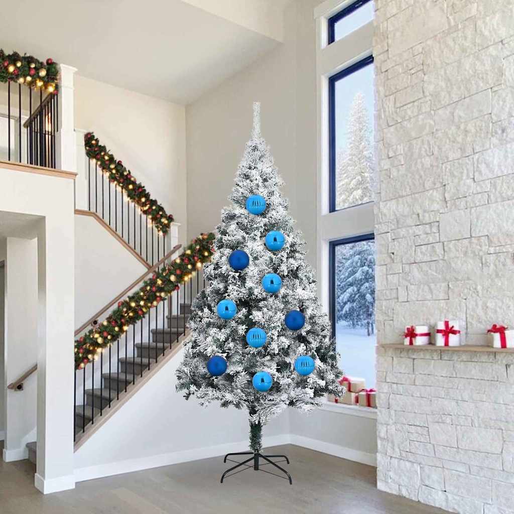 Weihnachtsbaumkugel Set XXL 4 stk. Blau Ø 20 cm Kunststoff