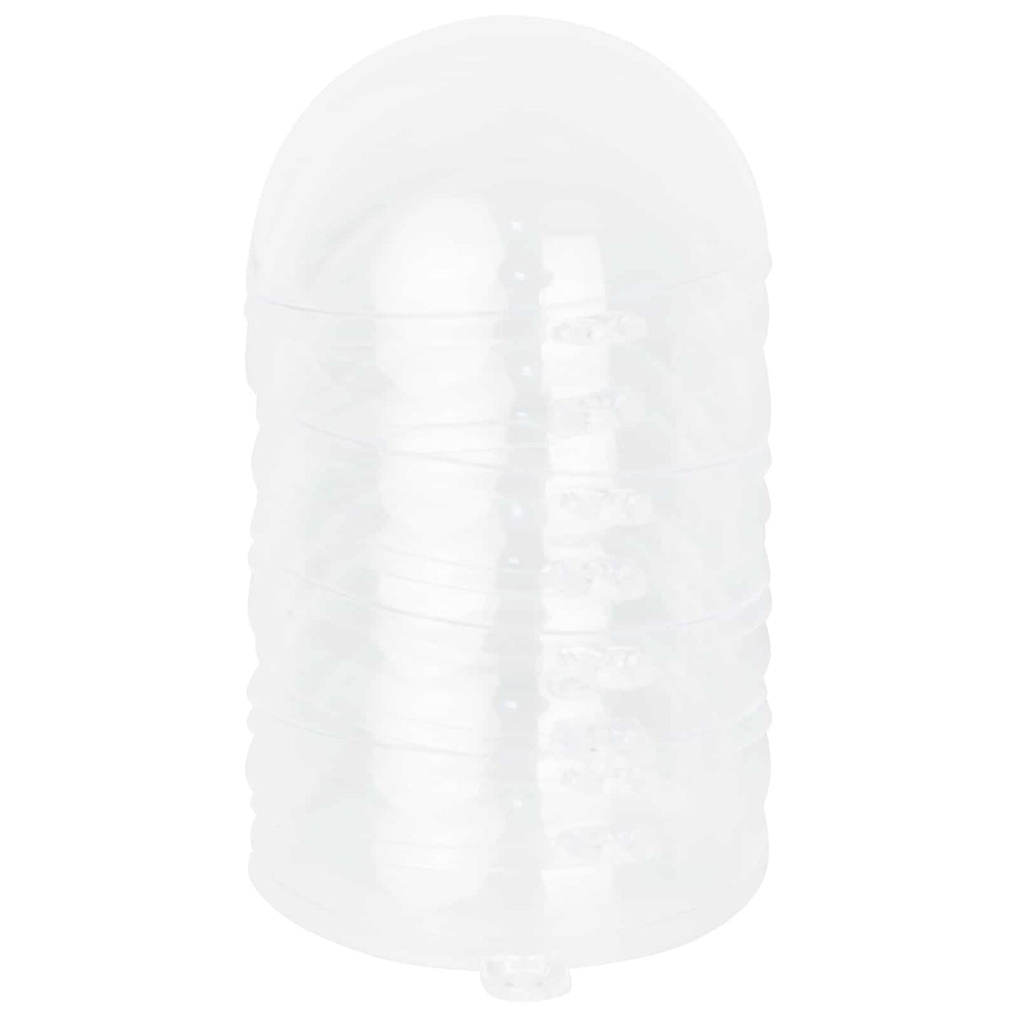 Weihnachtskugel-Set 50 Stk. LEDs Transparent Ø 5 cm Kunststoff