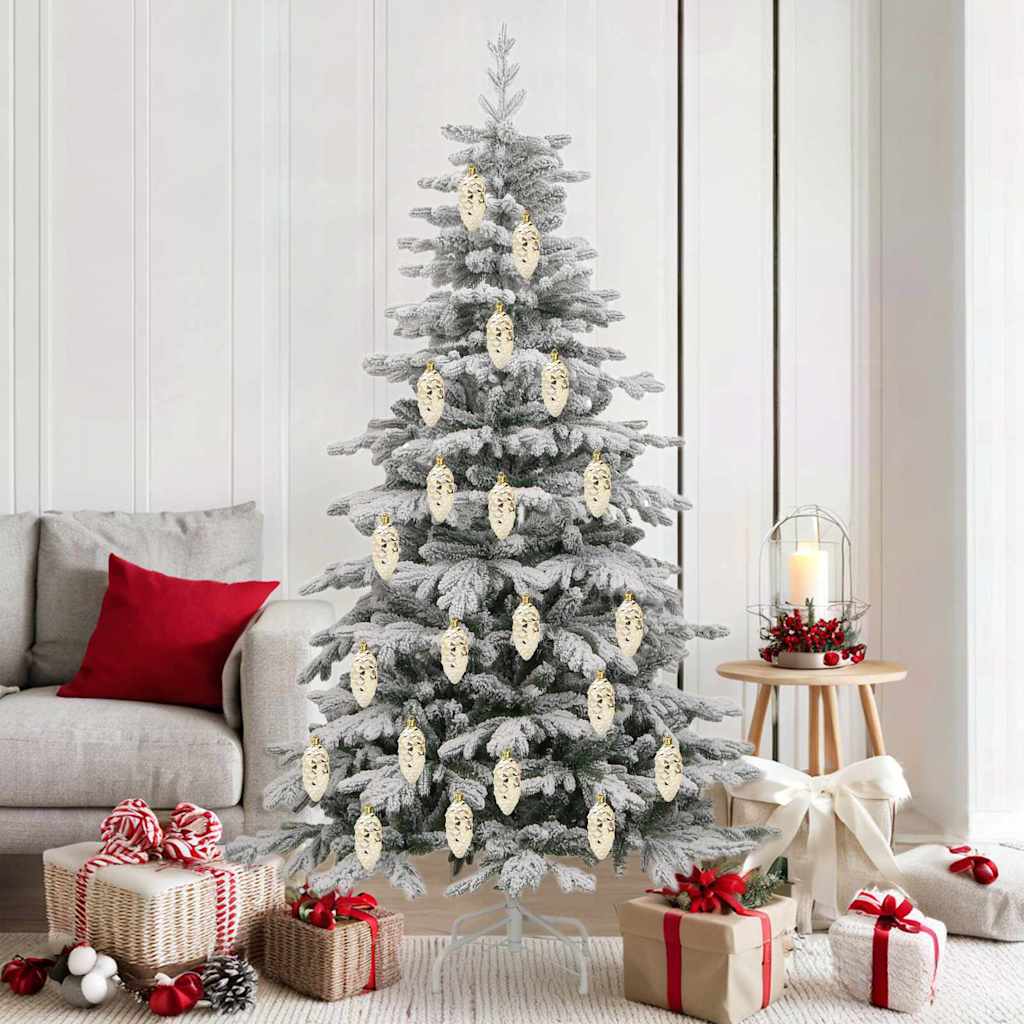 Christmas Pine Cone Ball 40 stk. Gold 4 x 9 cm Kunststoff