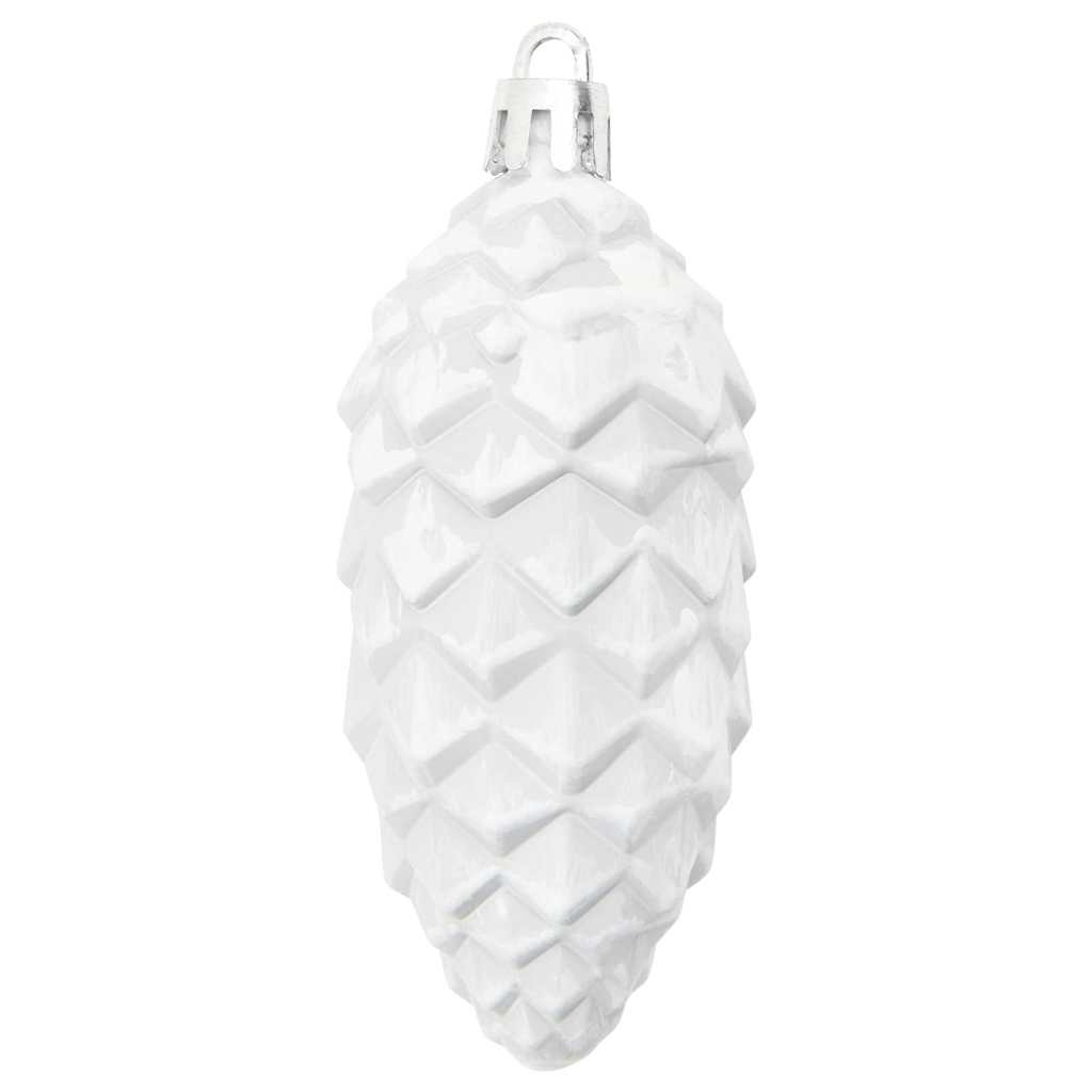 Christmas Pine Cone Ball 40 Stk. LEDs Weiß 4 x 9 cm Kunststoff
