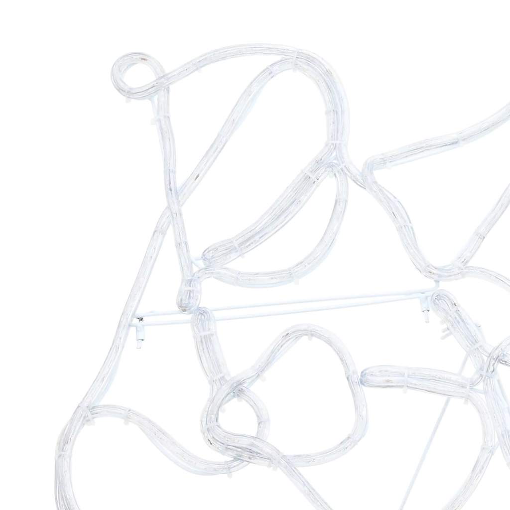 LED Weihnachtsdekoration Mehrfarbig 69 x 79 cm PVC