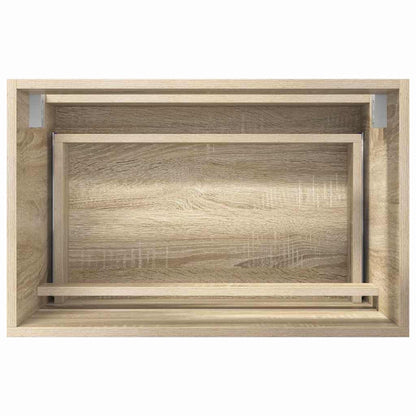 Badezimmermöbel-Set Sonoma-Eiche Holzwerkstoff