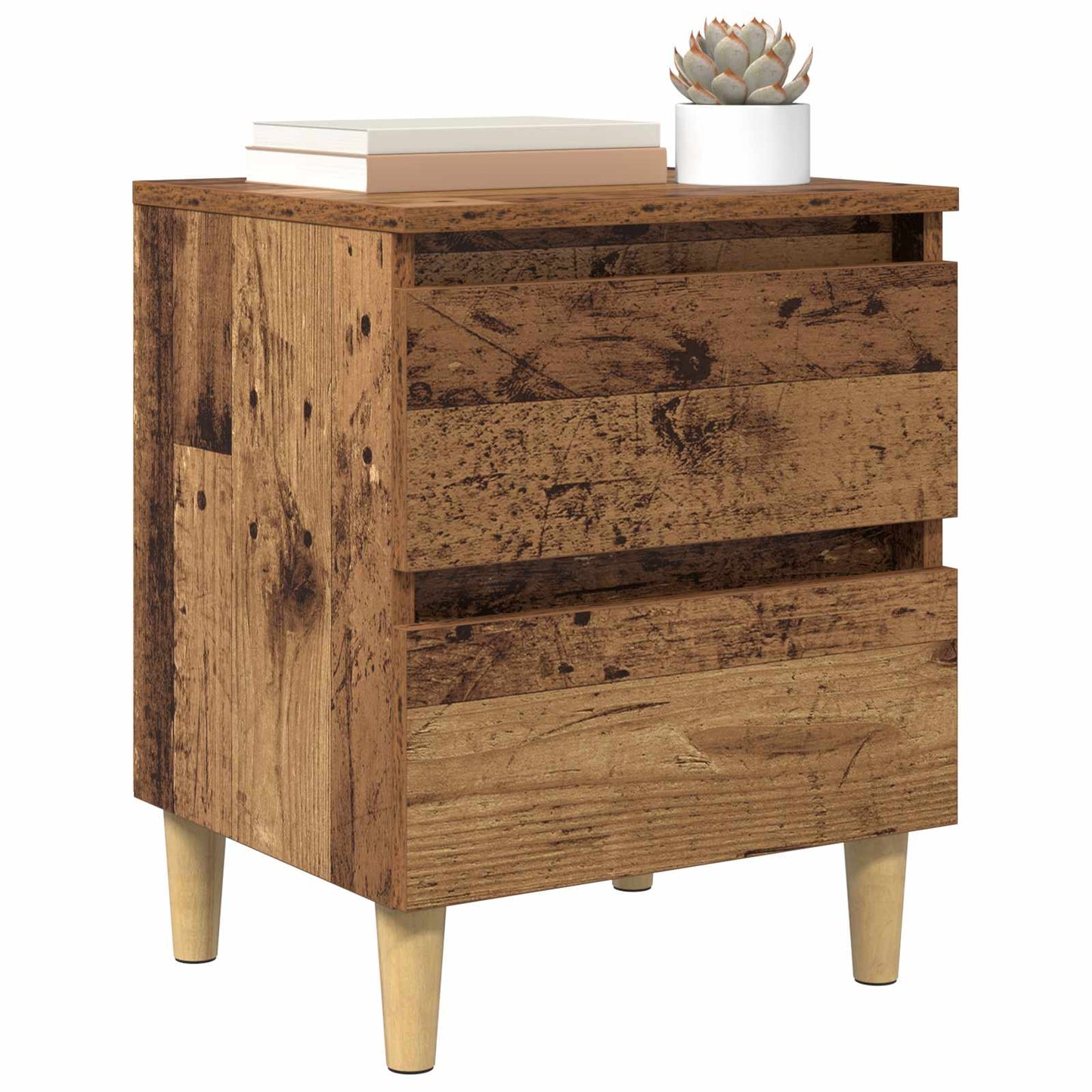 Bettschrank Altholz 40 x 35 x 50 cm Holzwerkstoff