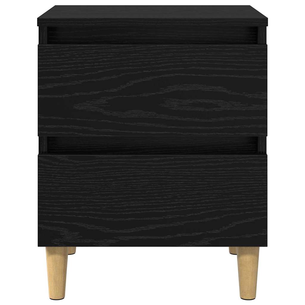 Bettschrank Schwarz Eichen-Optik 40 x 35 x 50 cm Holzwerkstoff