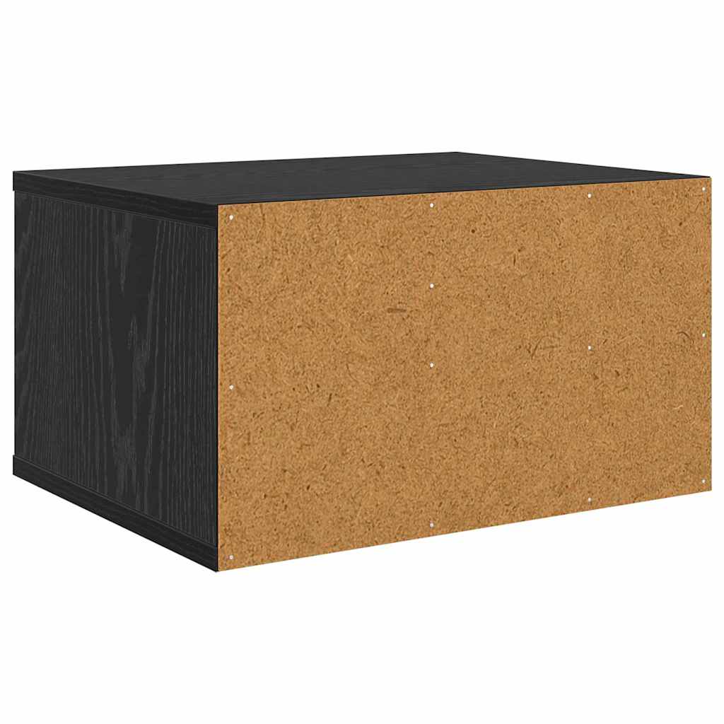 Druckerständer Schwarz Eichen-Optik 40 x 32 x 24 cm
