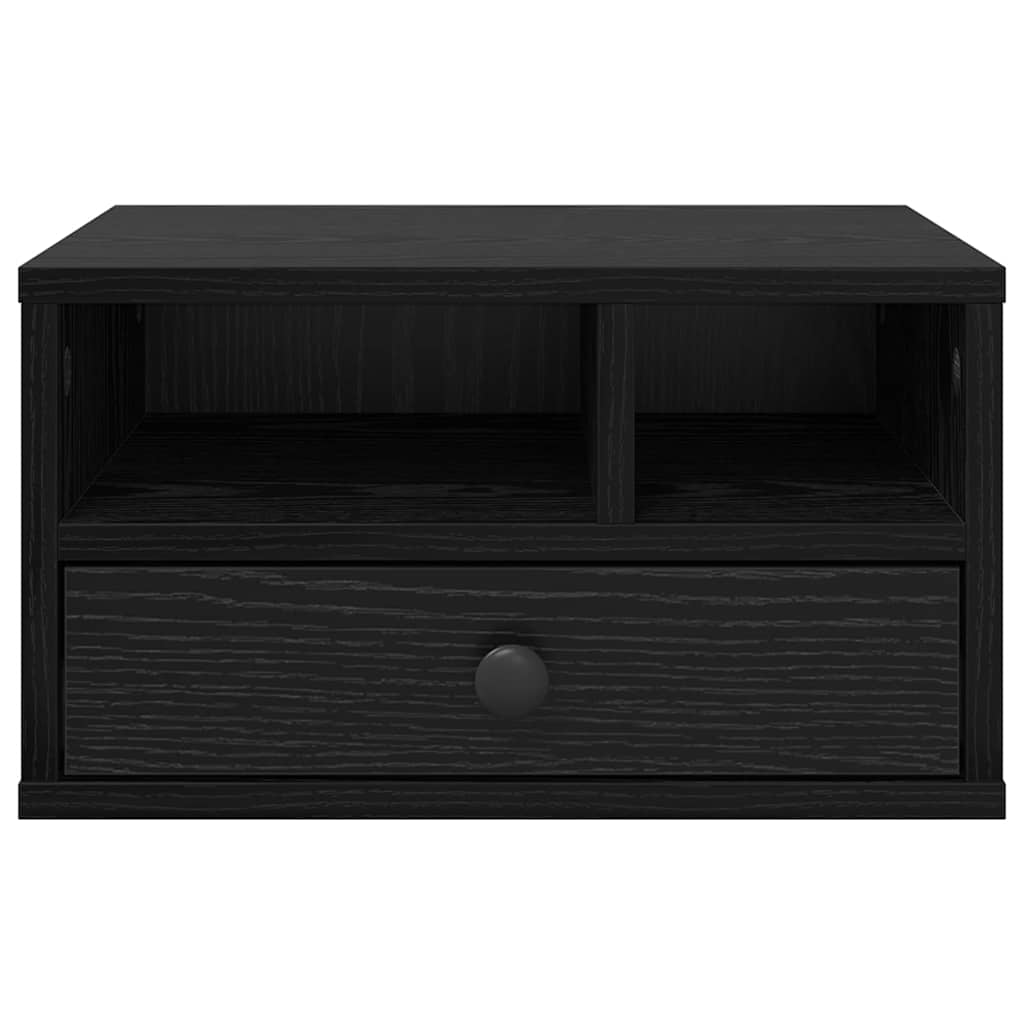 Druckerständer Schwarz Eichen-Optik 40 x 32 x 24 cm