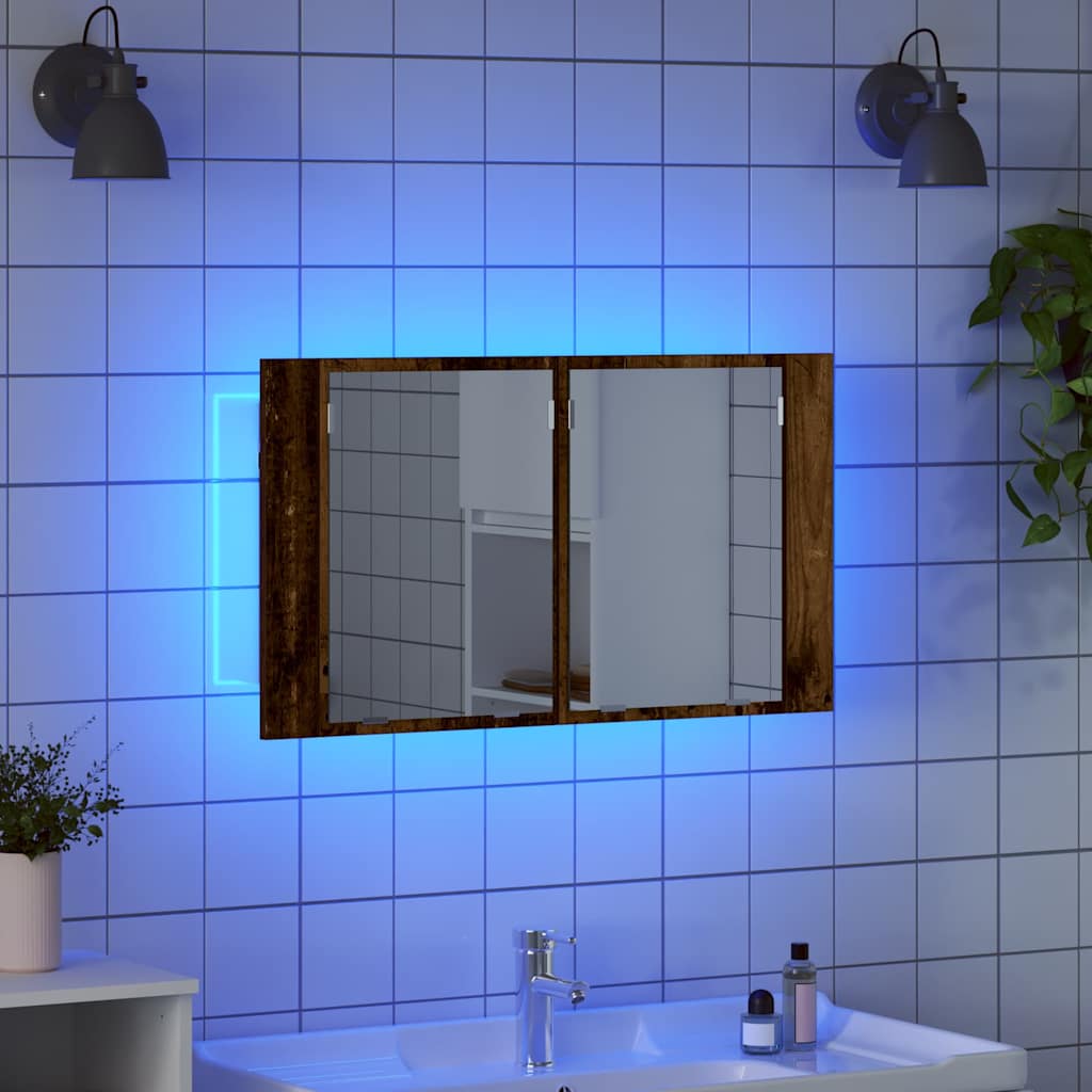 Badezimmerspiegelschrank Altholz 80 x 12 x 45 cm Holzwerkstoff
