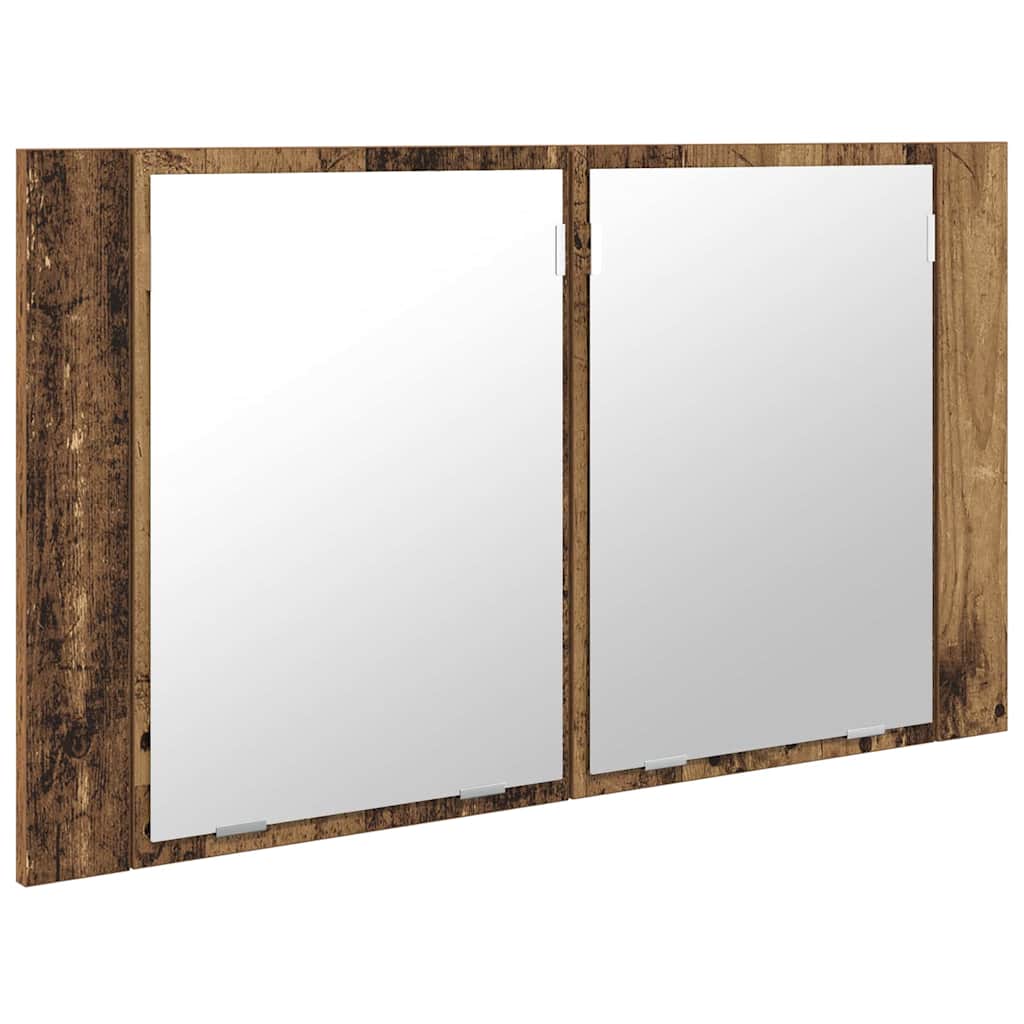 Badezimmerspiegelschrank Altholz 80 x 12 x 45 cm Holzwerkstoff