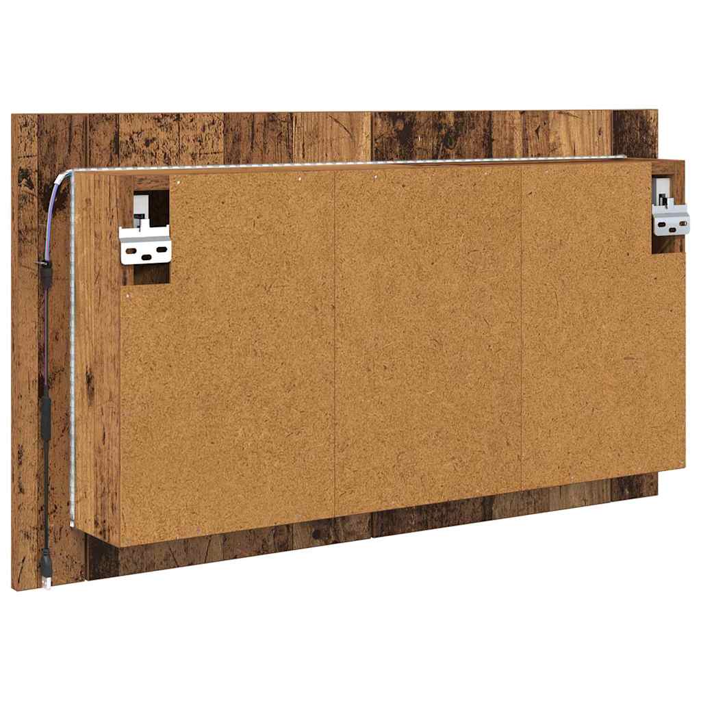 Badezimmerspiegelschrank Altholz 80 x 12 x 45 cm Holzwerkstoff