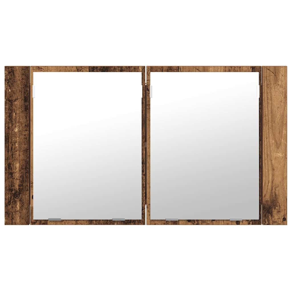 Badezimmerspiegelschrank Altholz 80 x 12 x 45 cm Holzwerkstoff