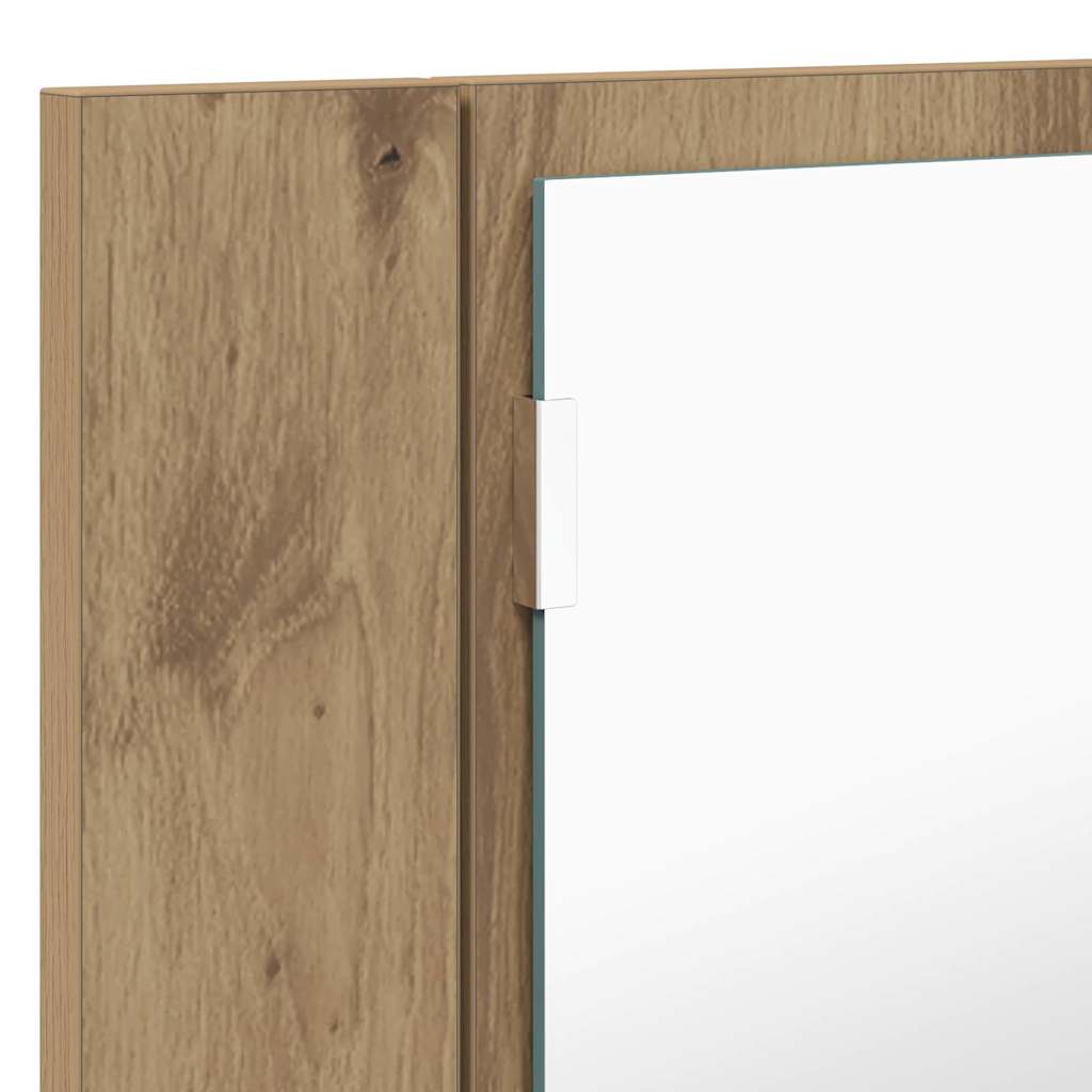 Badezimmerspiegelschrank Artisan-Eiche 80 x 12 x 45 cm