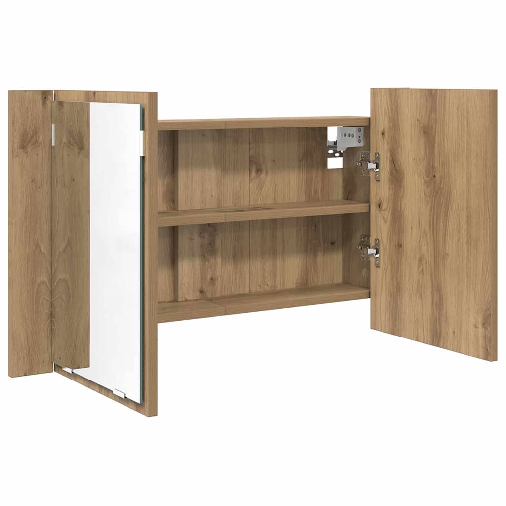 Badezimmerspiegelschrank Artisan-Eiche 80 x 12 x 45 cm