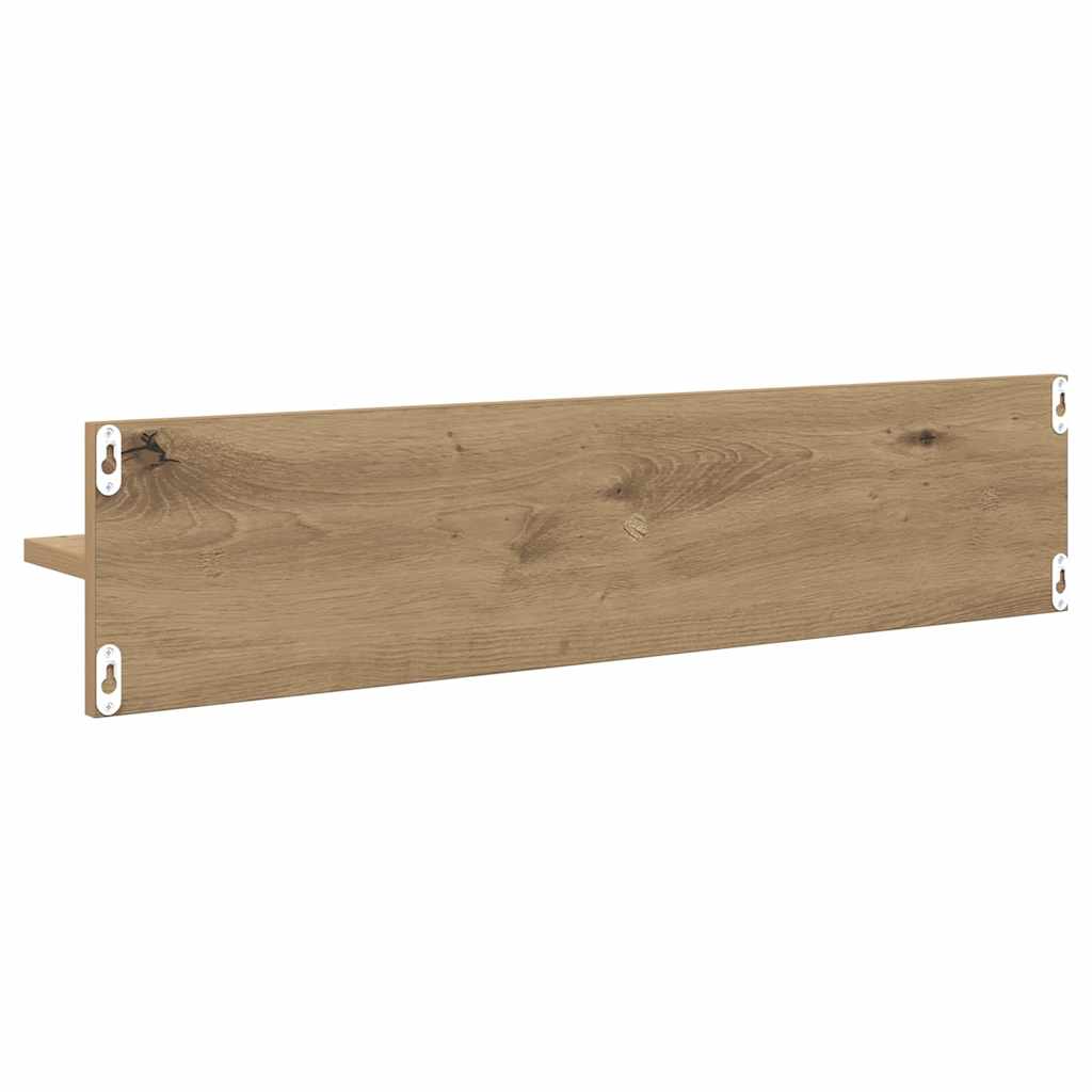 Wandregale 4 stk. Artisan-Eiche 80 x 11,5 x 18 cm Holzwerkstoff