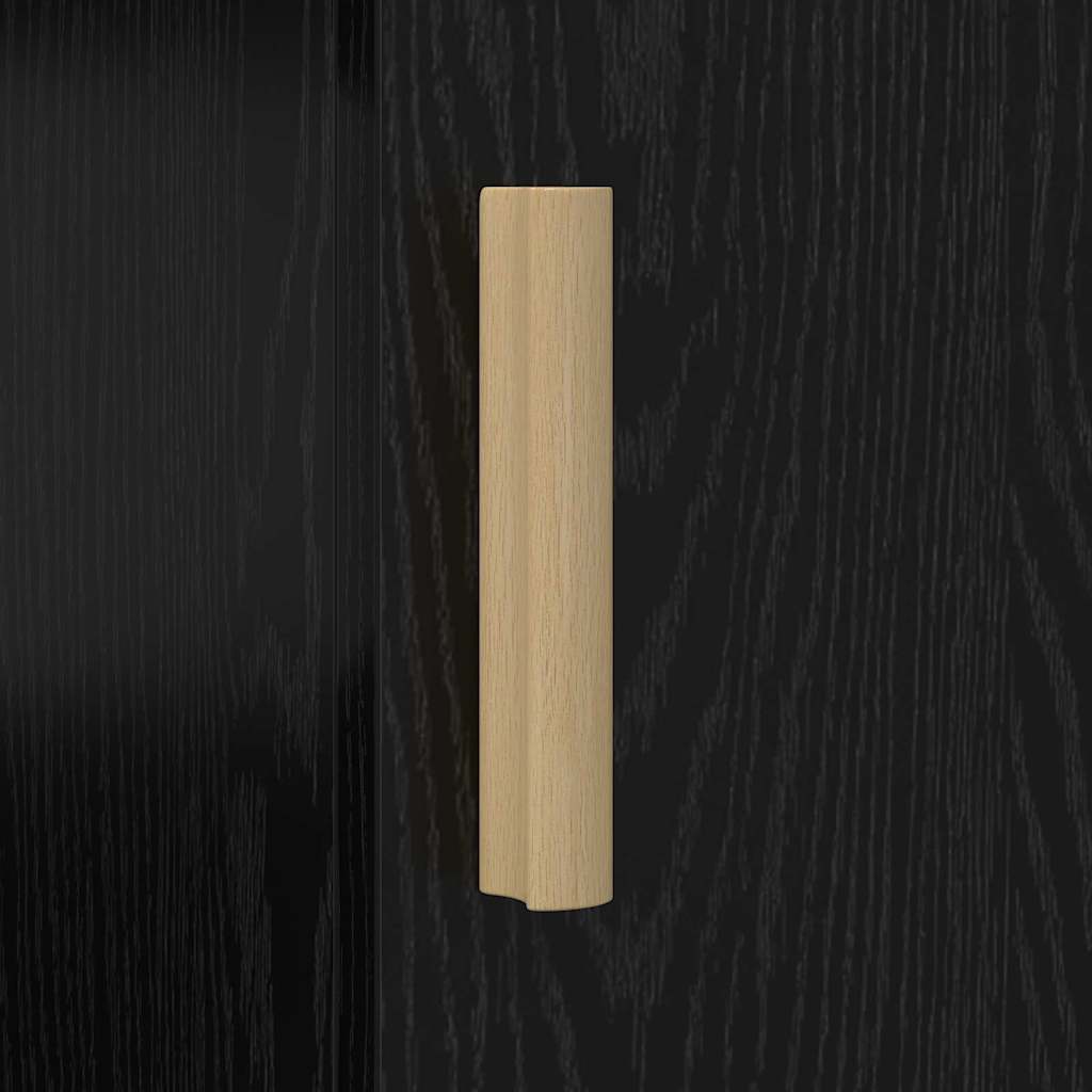 Schreibtisch Schwarz Eichen-Optik Holzwerkstoff