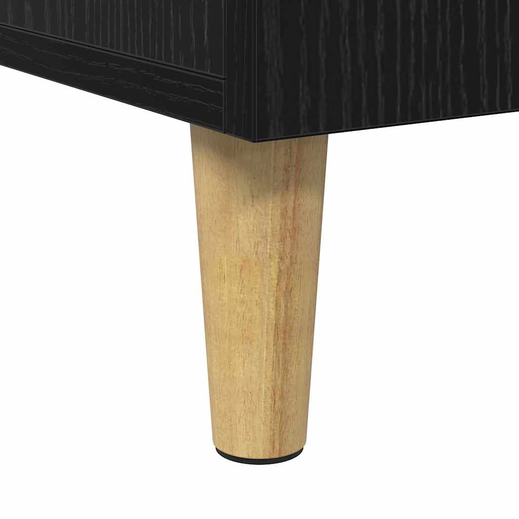 Schreibtisch Schwarz Eichen-Optik Holzwerkstoff