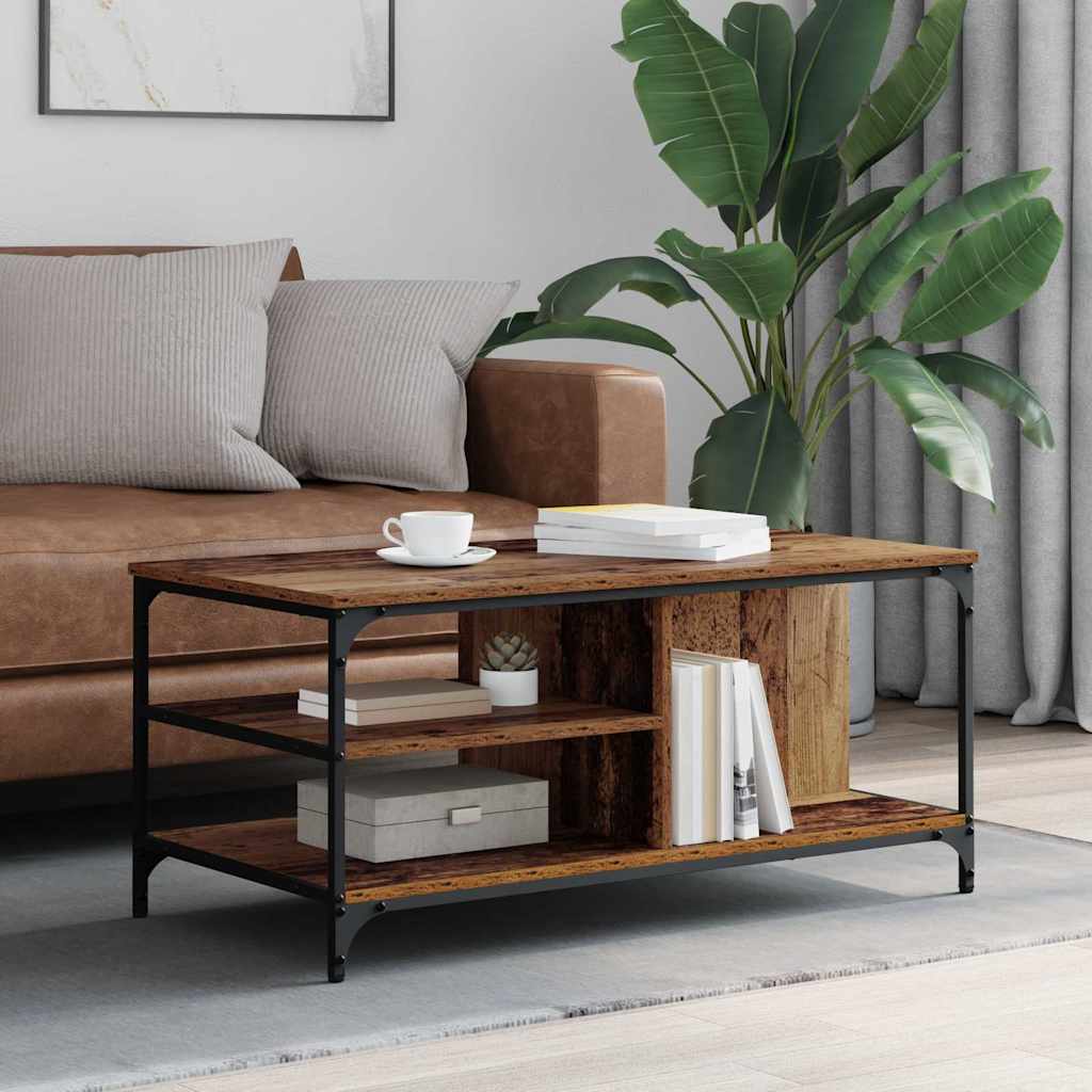 Couchtisch Altholz 100 x 50 x 45 cm Holzwerkstoff