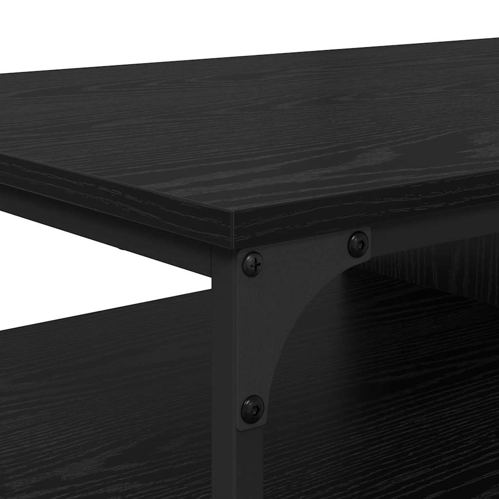 Couchtisch Schwarz Eichen-Optik 100 x 50 x 45 cm Holzwerkstoff