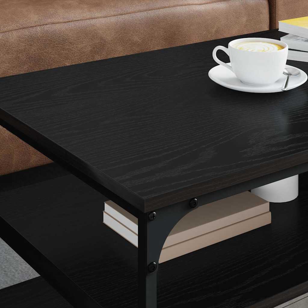 Couchtisch Schwarz Eichen-Optik 100 x 50 x 45 cm Holzwerkstoff