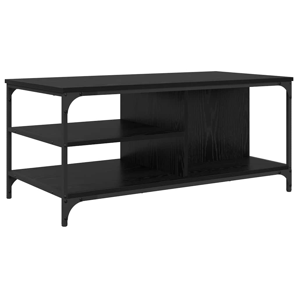 Couchtisch Schwarz Eichen-Optik 100 x 50 x 45 cm Holzwerkstoff