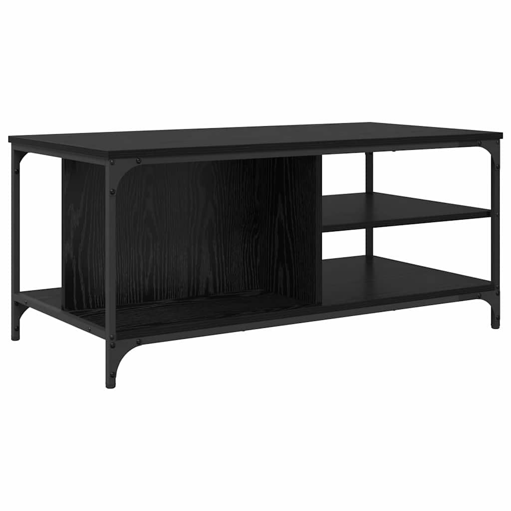 Couchtisch Schwarz Eichen-Optik 100 x 50 x 45 cm Holzwerkstoff