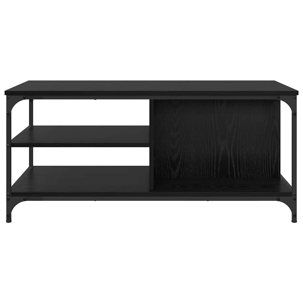 Couchtisch Schwarz Eichen-Optik 100 x 50 x 45 cm Holzwerkstoff
