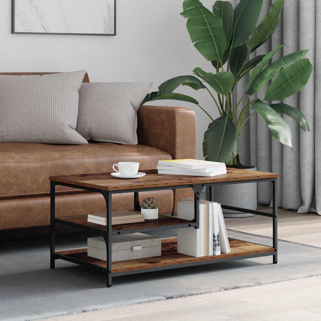Couchtisch Altholz 90 x 49 x 40 cm Holzwerkstoff
