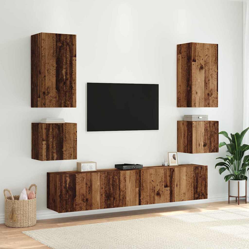 TV-Wandschrank Altholz Holzwerkstoff